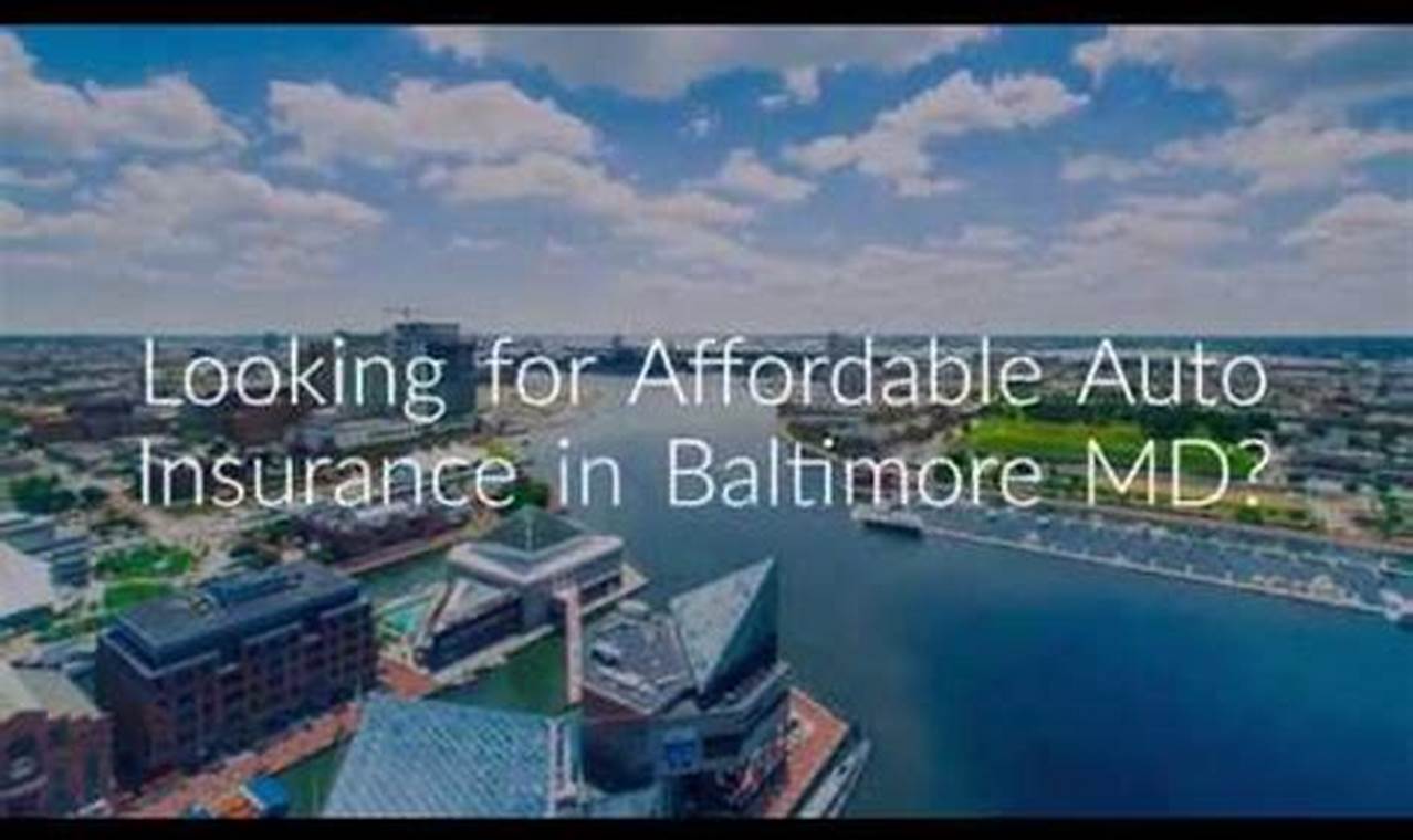 cheap car insurance in baltimore city