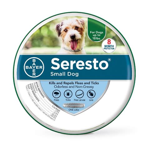 Vet Approved Rx Seresto Collar for Small Dog Upt to 18lbs.