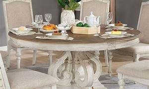 White Marbleeffect Round Dining Table [Brittney] Cheapfurniture