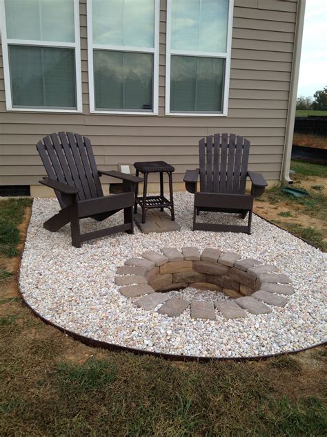 cheap and easy fire pit area