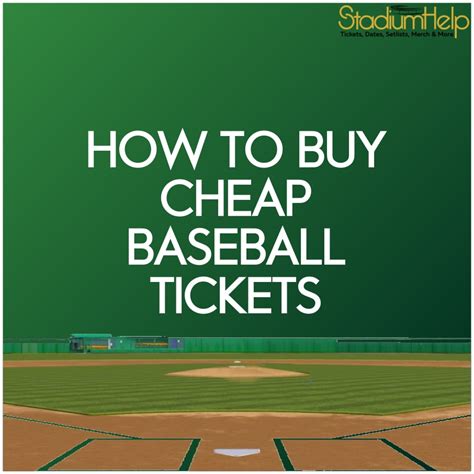 cheap baseball tickets at mlb.com