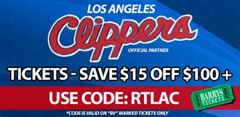 cheap clippers tickets promo code