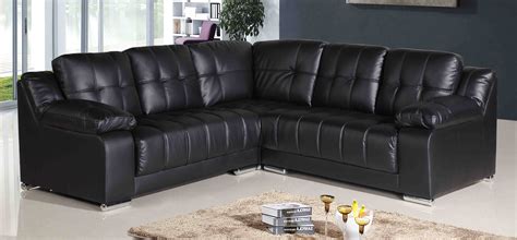 Cheap Corner Sofa Black Leather