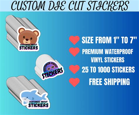 Cheap Custom Size Stickers