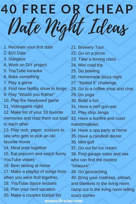 Cheap Date Ideas For Night