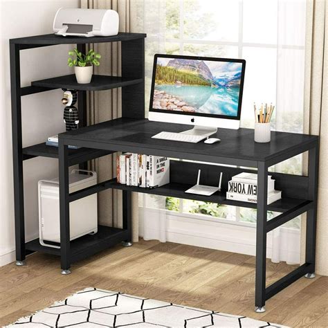 cheap desk with shelves