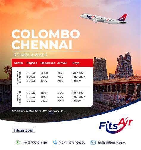 cheap flights from colombo to chennai