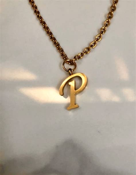 Cheap Initial P Necklace