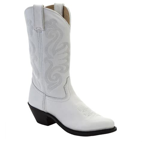 cheap ladies white cowboy boots