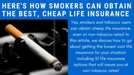 cheap life insurance rates for smokers