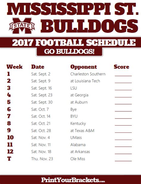cheap mississippi state football schedule