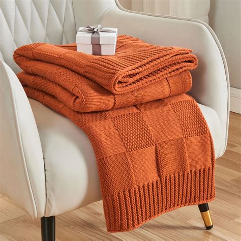 Cheap Orange Throw Blanket