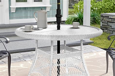 Outsunny 36" x 36" Square Metal Outdoor Patio Bistro Table with
