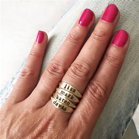 Cheap Personalized Name Rings