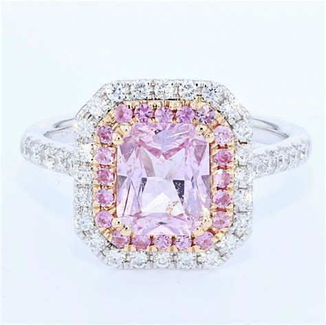 cheap pink sapphire engagement rings