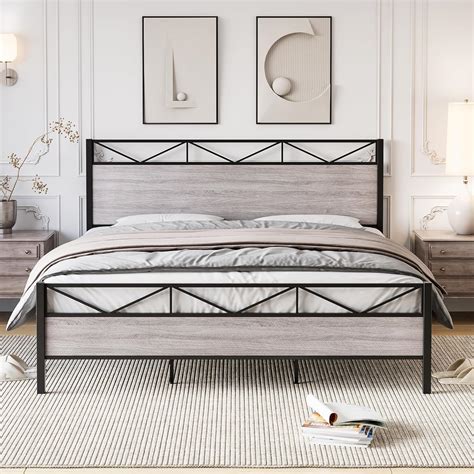 Cheap Queen Bed Frame With Headboard