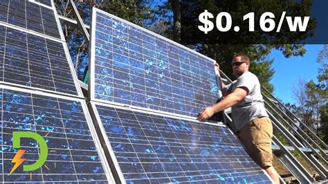 cheap solar panel installation diy