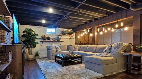 cheap ways to finish a basement