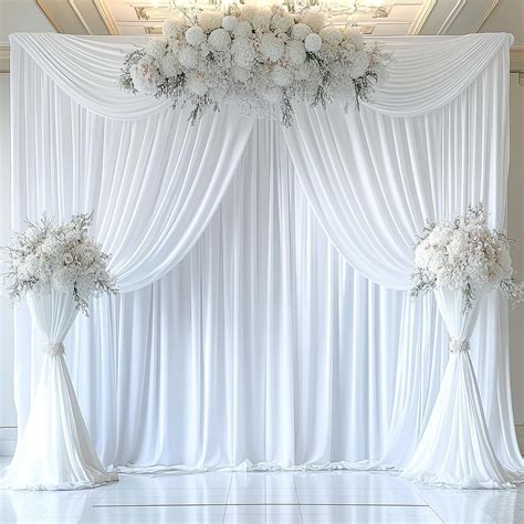 Cheap White Backdrop Curtains
