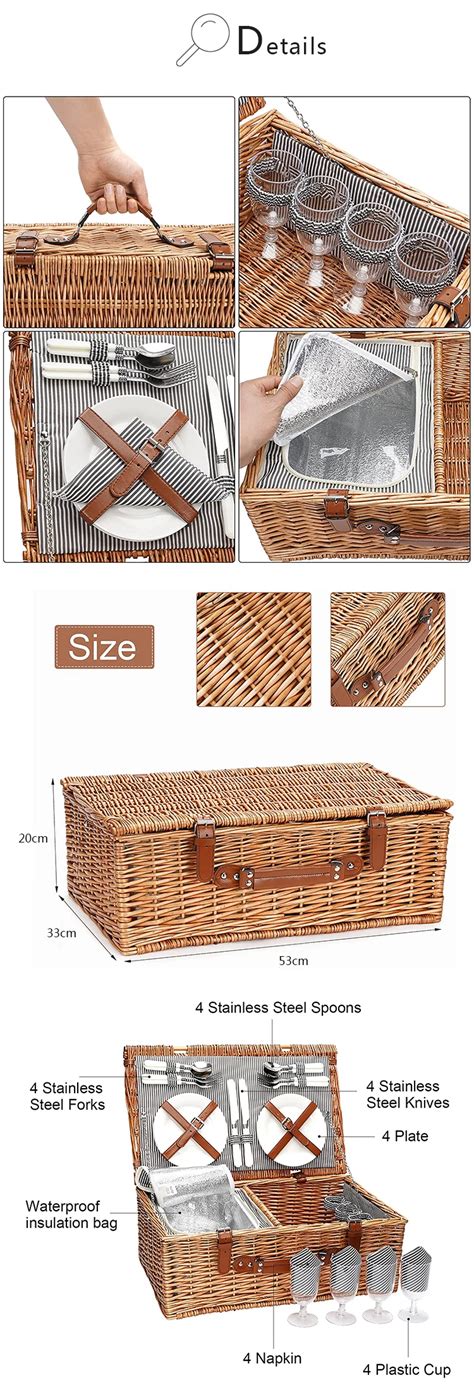 Cheap Wicker Picnic Set