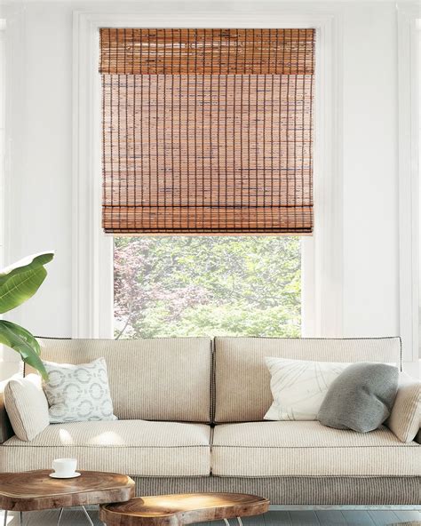 cheap woven wood roman shades