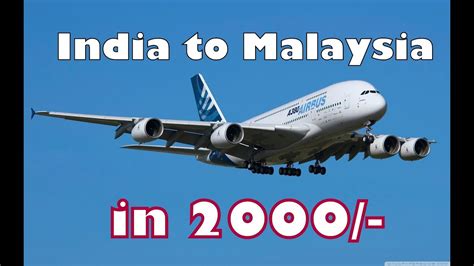 cheapest airline to india from malaysia