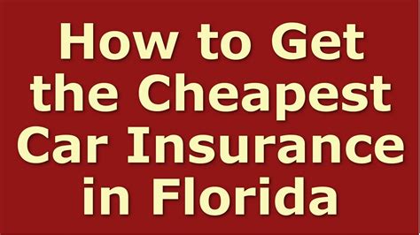 cheapest car insurance in florida reviews