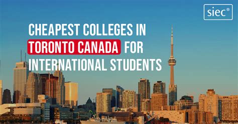 cheapest colleges in toronto