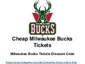 cheapest milwaukee bucks tickets for sale