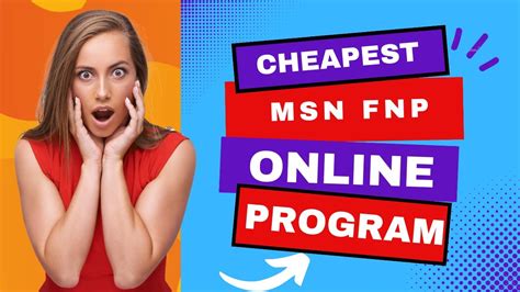 cheapest msn online programs