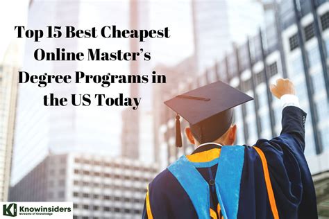 cheapest online master degree options