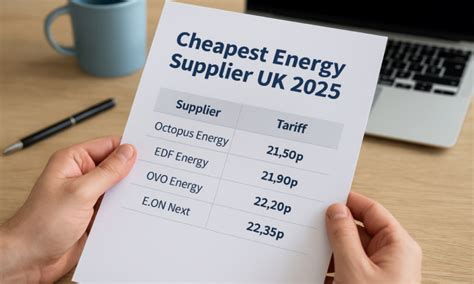 cheapest tariffs for energy