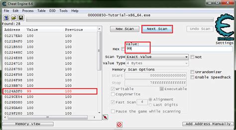 cheat engine value not found