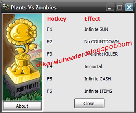 Cheat Plants vs Zombies Sun Cheat