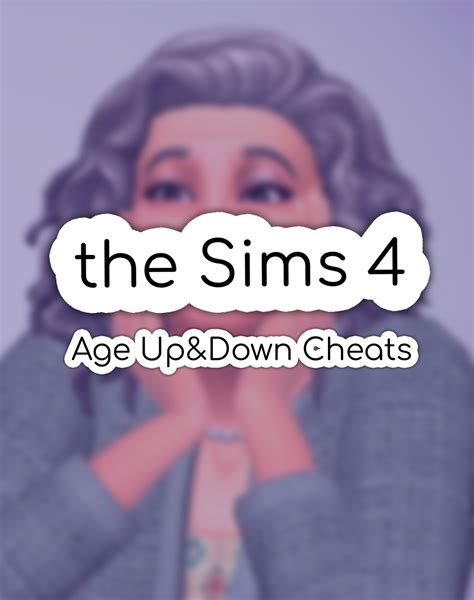 Cheats Sims 4 Aging Off