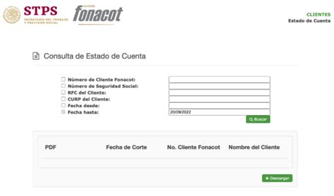 checar cuenta de fonacot