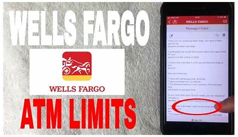 Debit Card Limit Reset Time Wells Fargo : Bank S Maximum Daily Atm Cash
