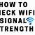 check my internet signal strength