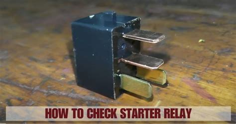 Check A Starter Relay