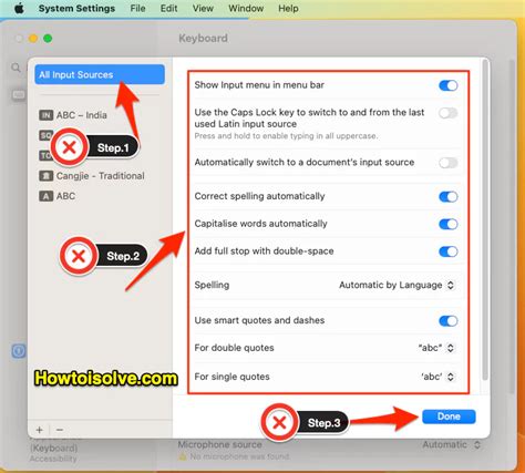 check box automatically switch to this input source mac