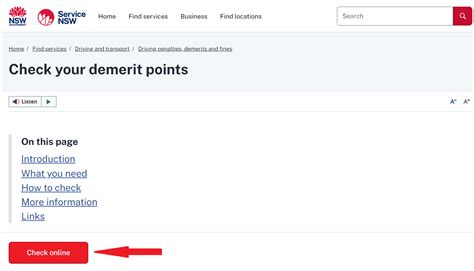 Check Demerit Points On Nsw Licence