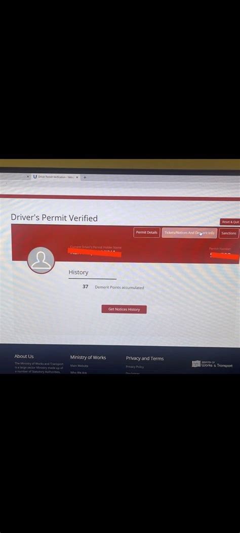 Check Demerit Points Online Trinidad