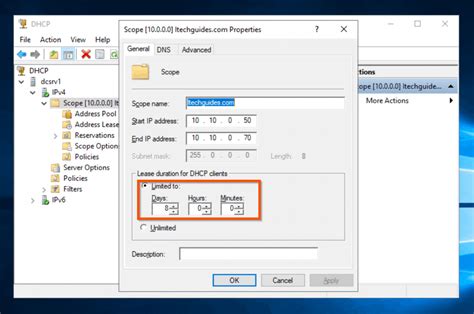 check dhcp options on windows client