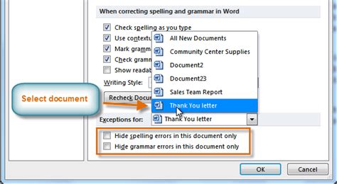 Check Document For Writing Errors