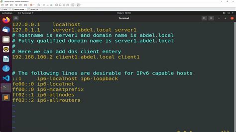 check domain name on linux