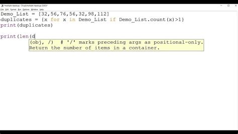 check duplicate values in list python