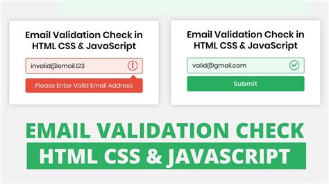check email format html