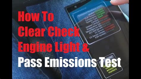 Check Engine Light Fail Emissions Test