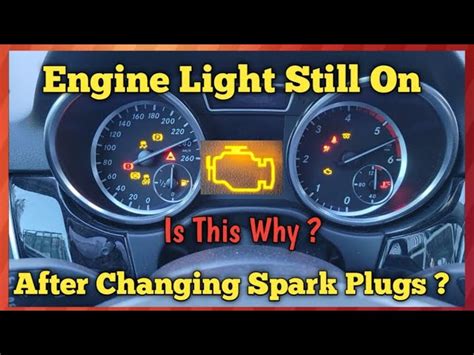 check engine light on after changing spark plugs