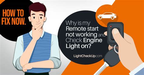 Check Engine Light Remote Start Not Working